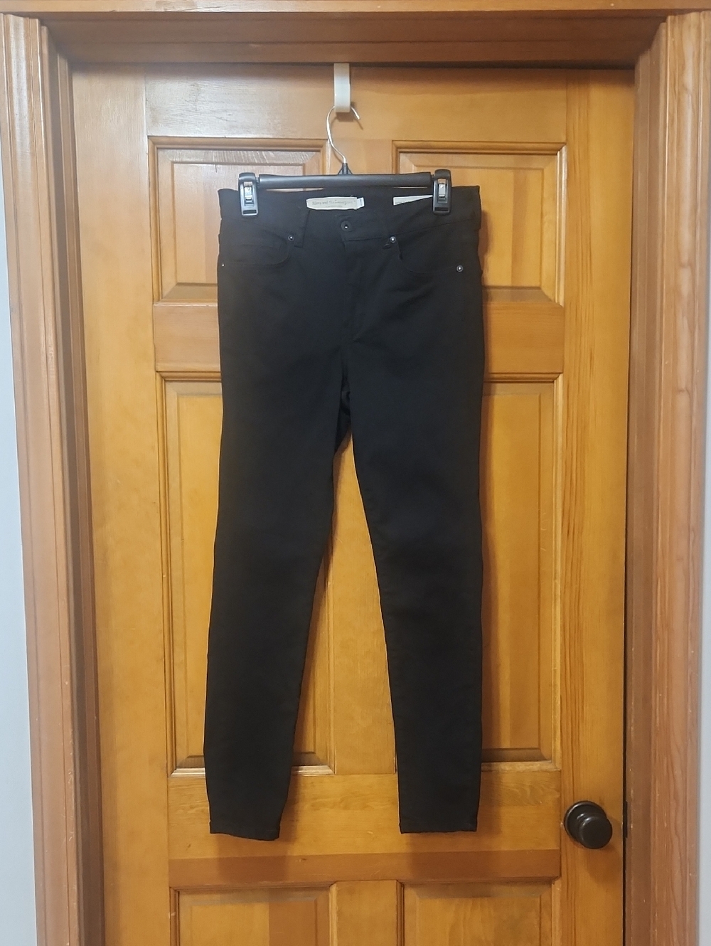 Pilcro and the Letterpress Black Skinny Jeans, High Rise, Women's Size 29, EUC